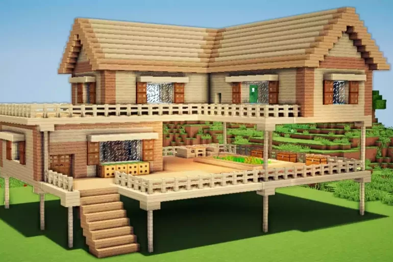 Minecraft wooden house designs