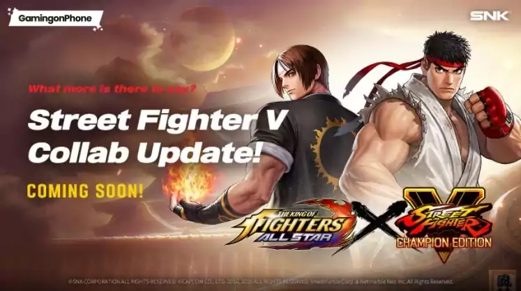 King of Fighters (KOF) All-Star x Street Fighter V Champion Edition collaboration will bring 6 Street Fighter characters!