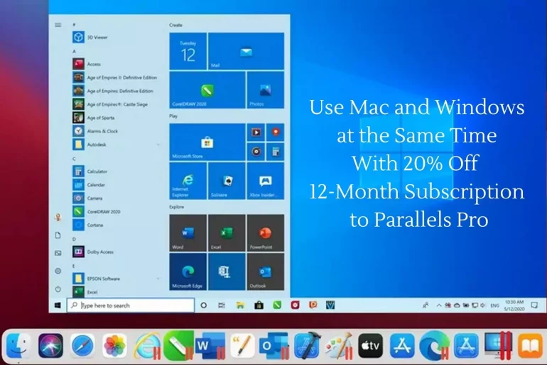Use Mac and Windows at the Same Time With 20% Off a 12-Month Subscription to Parallels Pro